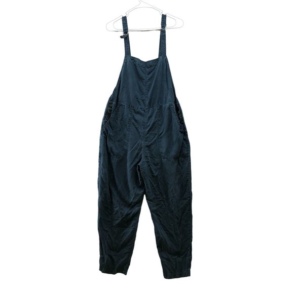Abercrombie & Fitch Pants - Abercrombie & Fitch Womens Navy Blue Overall Jumpsuit Lyocell Relaxed Size M